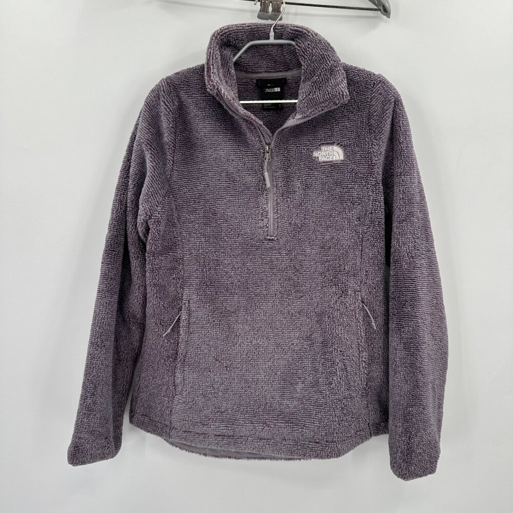 The North Face Osito Quarter Zip Fleece Pullover Sweatshirt size S in Purple